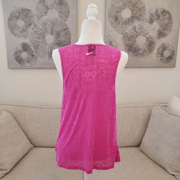 ✨NIKE✨ Nike Pro 'Just Do It' Burnout Tank - [Medium, Pink] - Picture 8 of 12